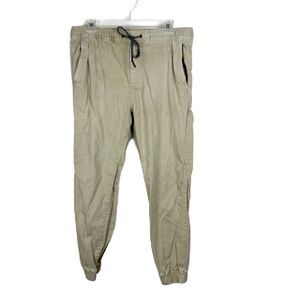 American Eagle Jogger Pants Men Medium Khaki Extreme Flex Pull On Bottoms